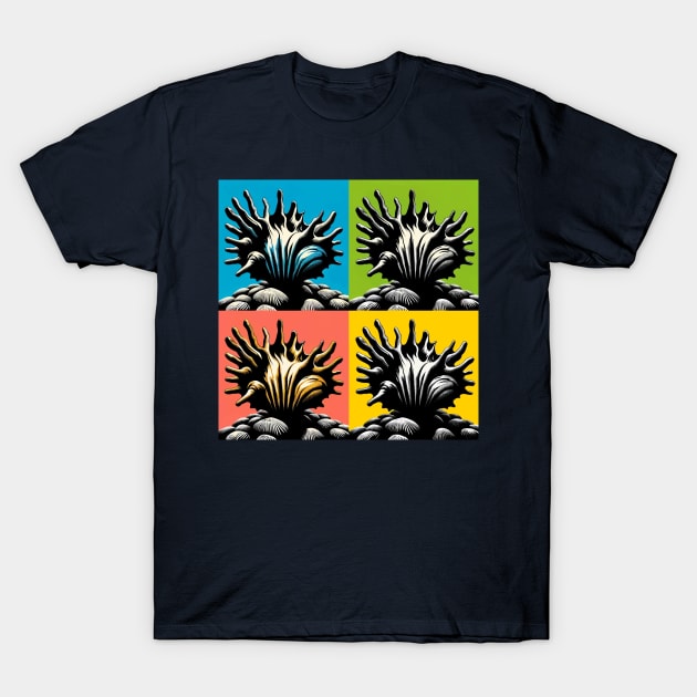 Pop Barnacle Sponge Art - Cool Underwater T-Shirt by PawPopArt